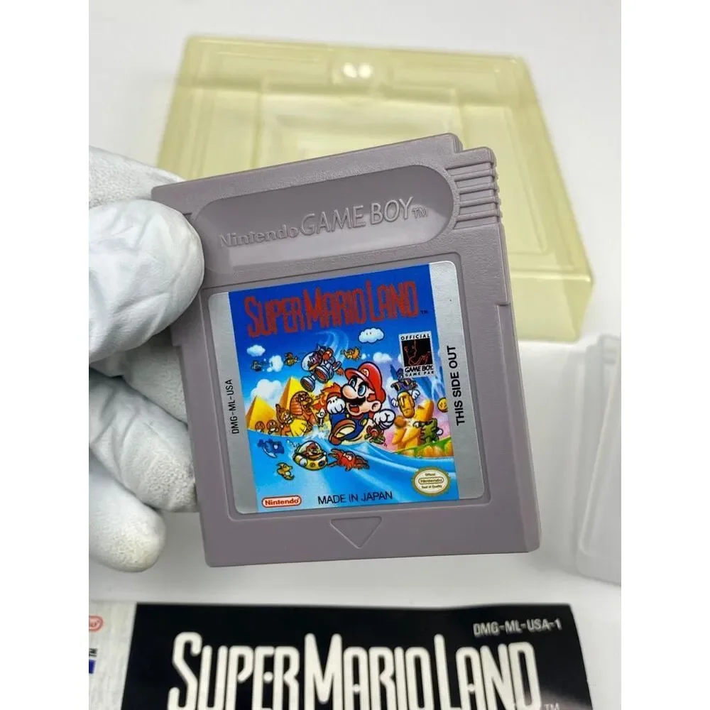 1989 Original Super Mario Land Gameboy Game w/ Original Box & Instruction Manual